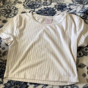 No boundaries white crop top